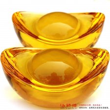 黄水晶元宝